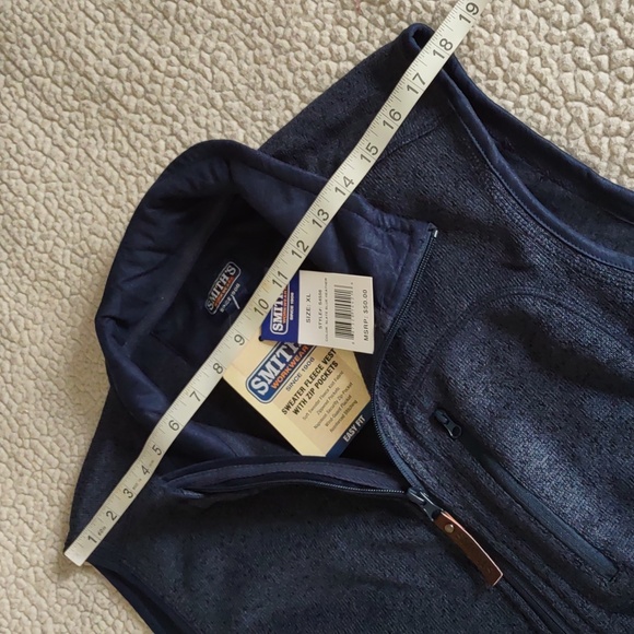 Smith's Workwear XL Slate Blue Heather Knit Vest - Picture 6 of 14